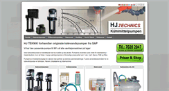 Desktop Screenshot of hj-teknik.dk